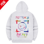 서프런던 레인보우투 기모 오버핏 후드티 ZAID 0031 백메란지 ZAID 0031 기모