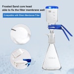 LVDALAB 실험실 진공 여과 증류 장치 보로실리케이트 유리 조립 필터 세트 플라스크 눈금 깔때기 고무 튜브