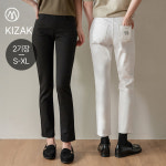 캔마트 캔마트 뱃살쏙 밴딩 팬츠 40탄 면일자 면바지 일자핏 A타입 짧은기장 -L 아이