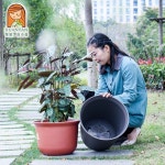 철제 화분 선반 받침대 식물 원목 검은색 3단 정리대 다이