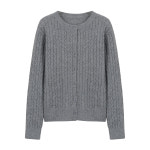 에이비플러스 에이비플러스 ab plus 라운드넥 꽈배기 니트 가디건 LSA1MY40A