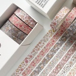 레트로 Washi 테이프 세트 8 롤 스키니 빈티지 장식 접착 마스킹 스티커 아트 DIY 저널 A7830