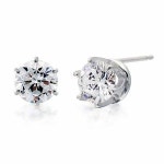 MARYGREEN 메리그린 92 5 모이사나이트 1 00ct 6프롱 귀걸이