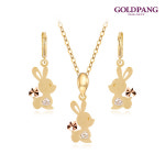 골드팡 골드팡 바니바니 2종 세트 목걸이 귀걸이