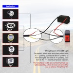 2Pcs 오토바이 핸들바 스위치 7 8 12V ATV 경자전거 라이트 스포트라이트 3 위치 제어 3 Way