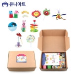 유니아트 DIY 유니와 아트의 만들기상자 A공작놀이 꾸미기재료 만들기세트 만들기키트 미술 어린이 만들기