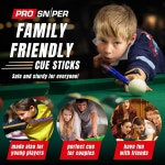 프리미엄 풀 스틱 세트 4개 58 19온스 캐나다 메이플 큐 저변형 샤프트 4개의 추가 체크 홈 바 플레이를 위한 프로급 당구