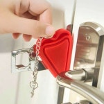 휴대용 도어 잠금장치 안전 시건 장치 방범 도어락 여행용 호텔 모텔 이중 장치잠금