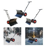 바퀴형 넉가래 너까래 밀대 눈삽 장비 제설 눈치우는 소형 1 나무삽 5개입 망간강판 얼음삽 괴목삽