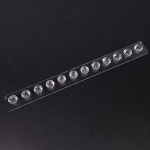 투명 아크릴 목걸이 거치대 후크 액세서리 걸이 12칸