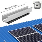 8개 태양광 발전 브래킷 전지 패널 레일 지붕 모듈 용 알루미늄