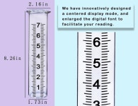 JMBay 강우량 측정기 실외 정확한 실외 등급 말뚝이 마당용 측정기 정원 데크 잔디밭용 장식용 높이 조절