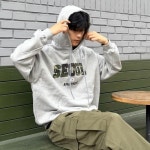 에이치뮤지엄 카모 오버핏 후드