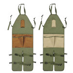 예초기 작업복 앞치마 바지 벌초 원예 안전 보호장비 예초원예 앞치마작업복 카키브라운