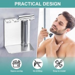 와야시 전동 칫솔 헤드 홀더 벽걸이 샤워 욕실 셀프 또는 데스크탑 정리함 스몰 Small