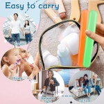 NICEMOVIC 120피스 칫솔 홀더 휴대용 플라스틱 방진 통기성 실내 외 여행 캠핑 학교