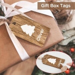 크리스마스 장식-12PCS 스타킹 이름표 -DIY 미완성 맞춤 빈 구슬 나무 태그 - 스타킹을 위한 농장 걸이