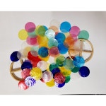 리아 리아 썬캐쳐 diy 자개모빌 만들기 발리 모빌 재료 원형 컬러 낱개 자개 초록 주홍 알록달록자개