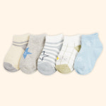 비바세븐 유아동용 에뜨왈 SK 발목 양말 5족 세트 혼합 4호 발길이 16