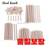 5x5mm 길이 50 80 100 130 사각형 발사 나무 스틱 어린이를위한 은못 막대 블록 모델 장식품 만들기