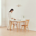 이노센트 엔젤라 반원 식탁 테이블 800mm