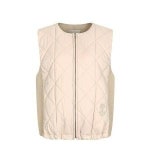 더아이잗 울 캐시미어 배색 패딩 베스트 inaaovto1