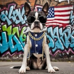 도기즈 스타일 쿨 도그 진 재킷 조끼와 디링 데님 후디 의상 소형견 고양이 남자 개 옷 프렌치 워킹용 도기 강아지 하네스 코트 그레이햇 M