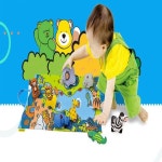 유베리굿 케이스키즈 헝겊놀이가방사파리 영아 아기 동물 농장 책 체험 놀이 감각 소근육 창의성 발달 헝겊