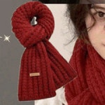 파우치데이 와플 니트 머플러 롱머플러 목도리 롱스카프 니트 겨울 머플러 방한 털 여성 남성 WT066