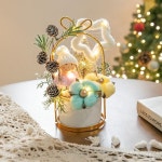 아트박스 플라워트리 크리스마스 장식 화분 LED 오뚜기 볼인형 set