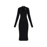 베르사체 우먼 진 꾸뛰르 리브드 바디콘 드레스 79HAO972 J0259-899 146255953