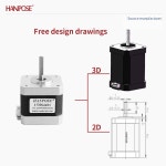 NE 스테퍼 모터 3V 5A 2상 4선 3D 프린팅 액세서리 1PCS 17HS4401