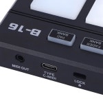 비트 메이커 머신 드럼 16개의 패드가 미디 컨트롤러 2개의 할당 가능한 페이더 노브 초급 음악 제작을 위한