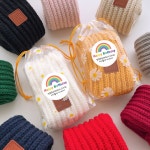 유치원 어린이집 생일 선물 답례품 포장 세트 구디백 아동 유아 목도리 겨울 머플러 여아 남아 비니 모자 목도리 1세트