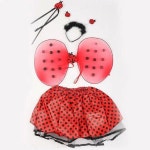 무당 벌레 요정 소녀용 반짝이 공주 51 입는쿠션 마법의 선물 소품을 코스튬