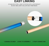 초급 상업용 홈 엔터테인먼트를 위한 12 섬유 가죽 팁이 포함된 57 풀 큐 스틱 2-Pack-AB