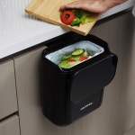 주방용 싱크대 아래 뚜껑이 쓰레기통 조리대용 음식물 욕실용 거치식 RV 8L 2 6Gal 6 8L 1 8GAL