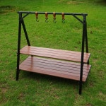 캠핑그릇건조대 식기 정리 차박선반 보관함 행거 거치대 야영 정리대