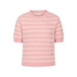 르샵블랑 광주 르샵블랑 자가드 배색 니트 탑 L2F35KPO010