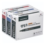 자바펜 자바펜 자바펜 생잉크 유성 매직 3종 x 12p 세트 3세트