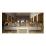 펜아저씨 탁상겸용 액자 넌프레임 150x200mm 그림 명화 최후의 만찬