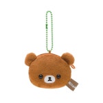 리락쿠마 산엑스 챠이로이코구마 미니 페이스 동전 파우치 지갑