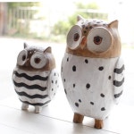 부엉이 재물복 행복 재물 2종세트 장식소품 거실인테리어 카페감성 유럽풍소품 북유럽감성