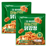 멕시카나 더 바삭한 마늘간장 닭강정 500g 2개