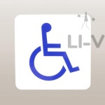 사각 장애인 그림 표지판 팻말 스티커 관공서