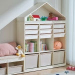 한샘 한샘 샘키즈 1단 미니박스 수납책장 1305 크림오트밀