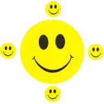 대형 스마일스티커 답례품스티커 5P