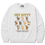 스플래시코드 헤비 크루넥 맨투맨 멜란지화이트 - 헤이 키티 Hey Kitty