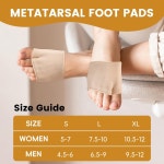 여성용 남성용 중족골 발 패드 3쌍 볼 오브 피트 쿠션용 모튼의 신경종 지지