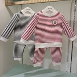 아가방 실내복 상하세트 어린이지 등원룩 남녀공용으로 귀여운 달마시안 마크 80